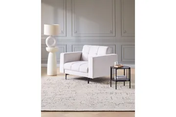 Lenestol Alnes Off-white/Svart - Off-white/Svart - Møbler - Stoler & lenestoler - Lenestoler