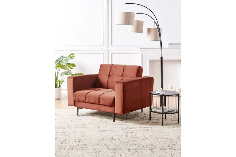 Lenestol Alnes Rød/Svart - Rød/Svart - Møbler - Stoler & lenestoler - Lenestoler