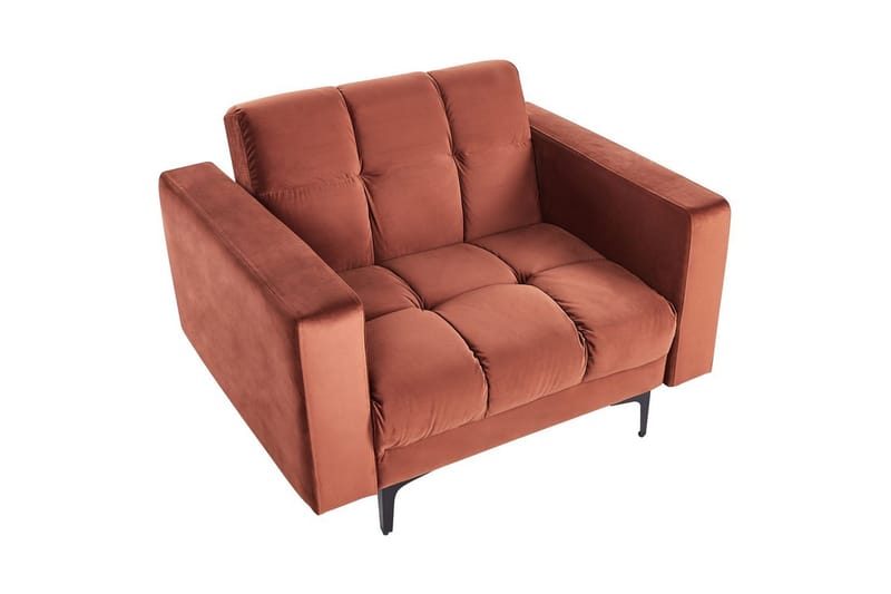 Lenestol Alnes Rød/Svart - Rød/Svart - Møbler - Stoler & lenestoler - Lenestoler