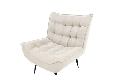 Lenestol Alvesta - Beige, svart - Møbler - Stoler & lenestoler - Lenestoler