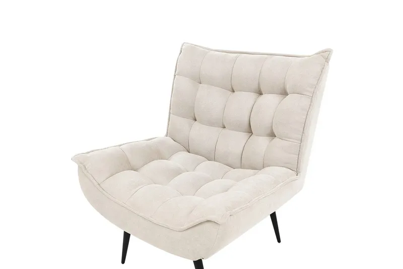 Lenestol Alvesta - Beige, svart - Møbler - Stoler & lenestoler - Lenestoler