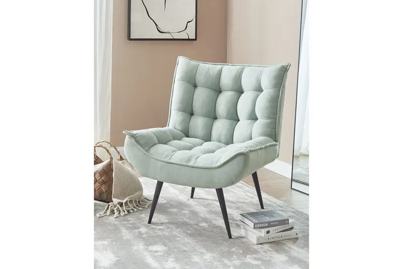 Lenestol Alvesta - Grønn, svart, Grønn, Svart - Møbler - Stoler & lenestoler - Lenestoler