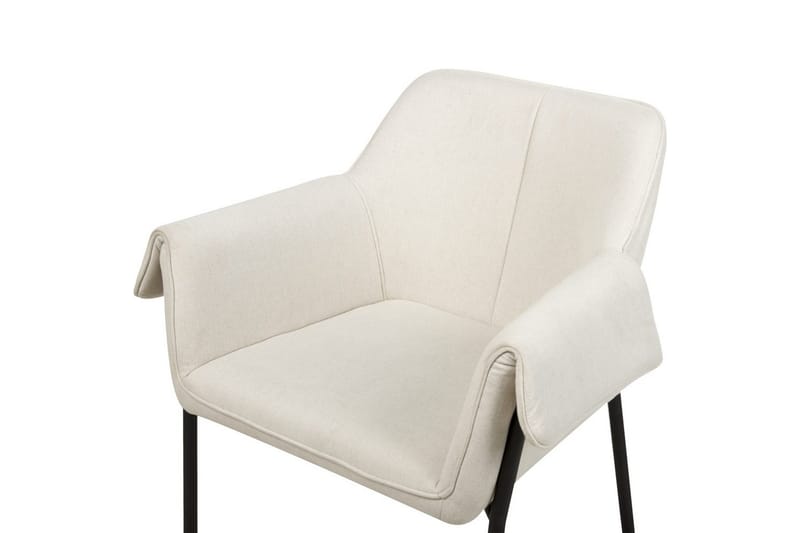 Lenestol Arla - Kremhvit, Svart - Møbler - Stoler & lenestoler - Lenestoler