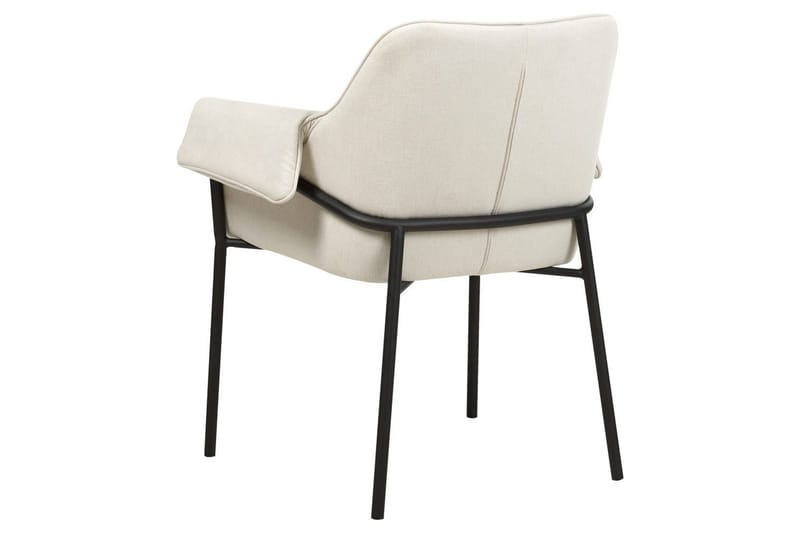 Lenestol Arla - Kremhvit, Svart - Møbler - Stoler & lenestoler - Lenestoler