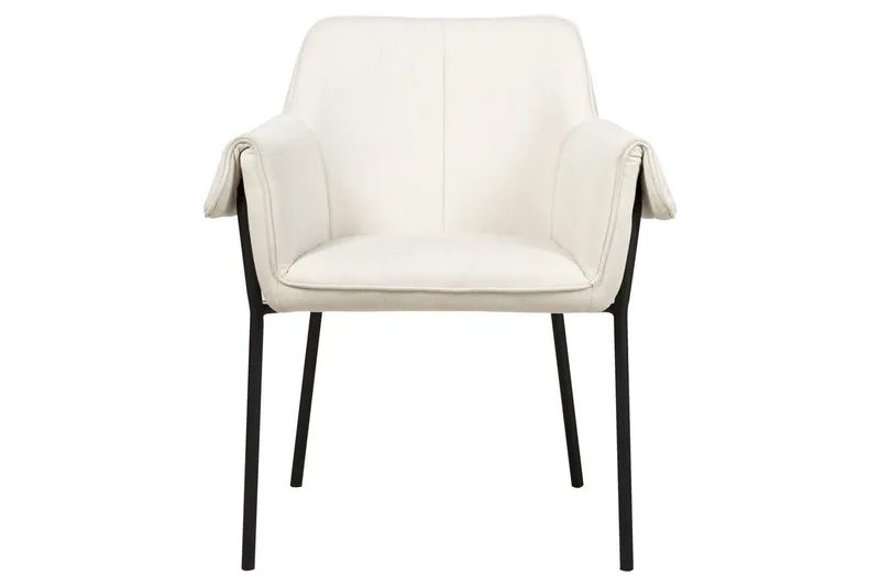 Lenestol Arla - Kremhvit, Svart - Møbler - Stoler & lenestoler - Lenestoler