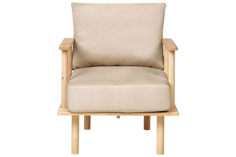 Lenestol Asker - Sandbeige, lyst tre - Møbler - Stoler & lenestoler - Lenestoler