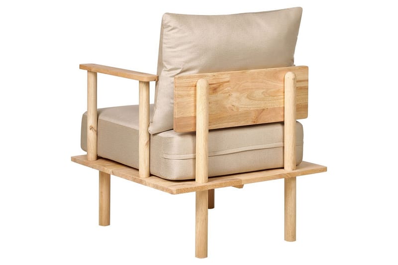 Lenestol Asker - Sandbeige, lyst tre - Møbler - Stoler & lenestoler - Lenestoler