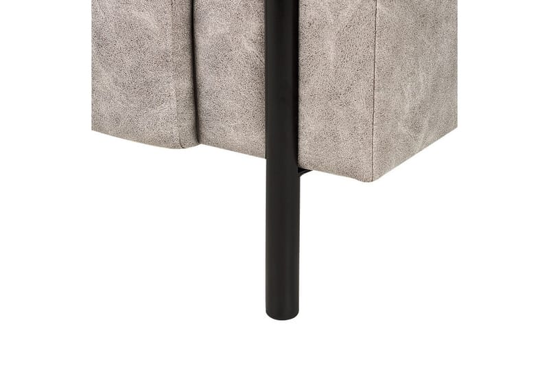 Lenestol Askim - Lysegrå, svart/Polyester - Møbler - Stoler & lenestoler - Lenestoler