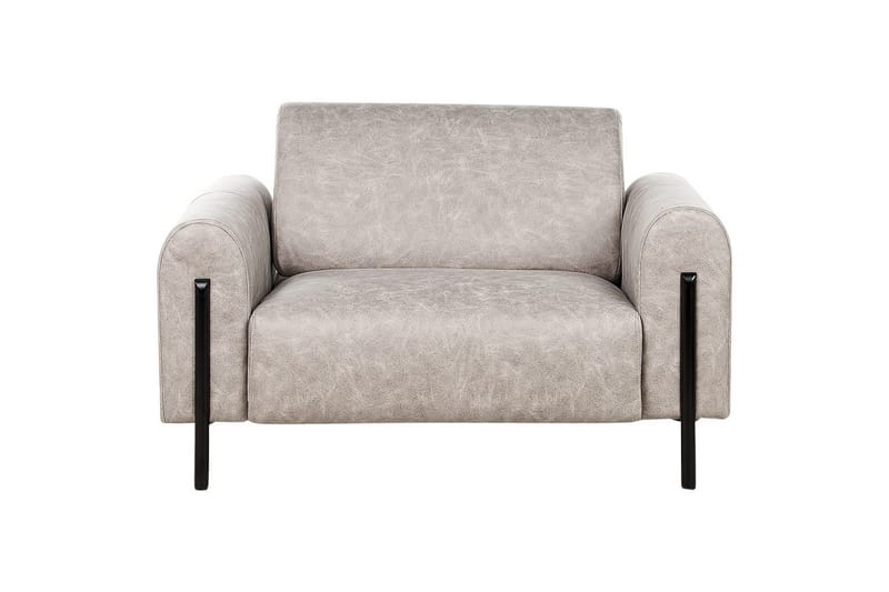 Lenestol Askim - Lysegrå, svart/Polyester - Møbler - Stoler & lenestoler - Lenestoler