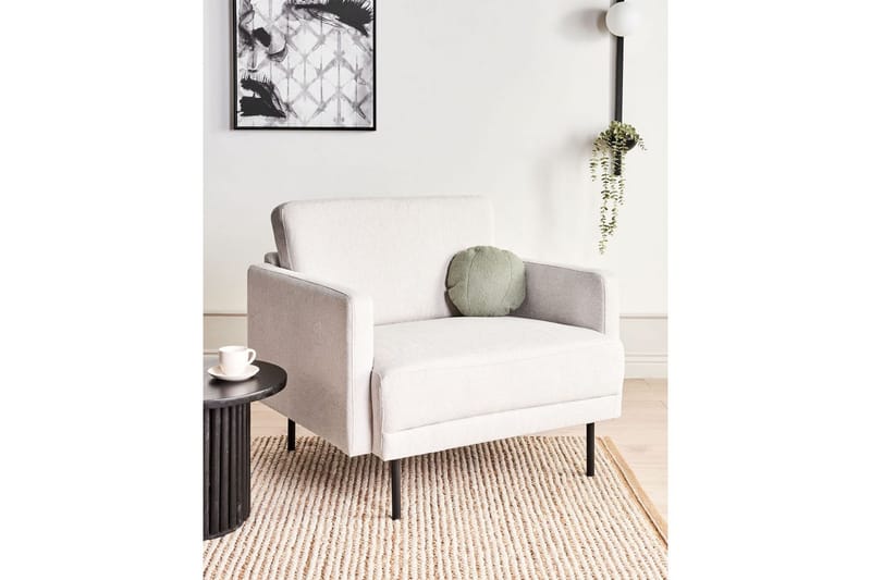 Lenestol Breda - Beige, svart - Møbler - Stoler & lenestoler - Lenestoler