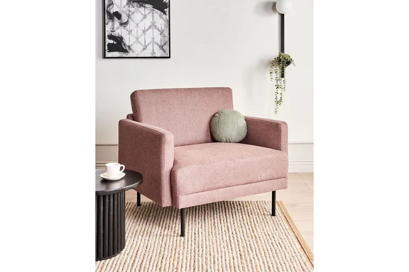 Lenestol Breda - Rosa, Svart - Møbler - Stoler & lenestoler - Lenestoler