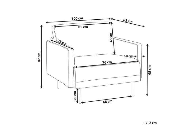 Lenestol Breda - Rosa, Svart - Møbler - Stoler & lenestoler - Lenestoler