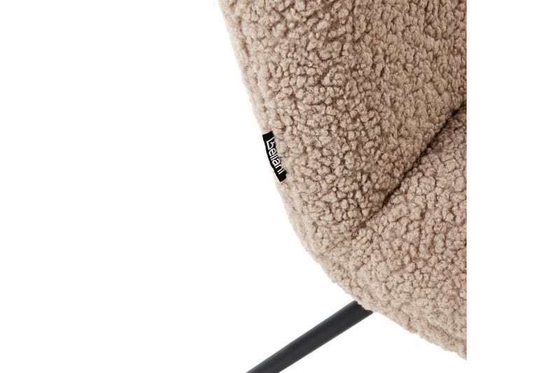 Lenestol Cotulla - Beige, svart/Bouclé - Møbler - Stoler & lenestoler - Lenestoler