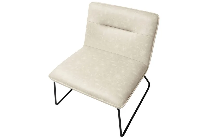 Lenestol Cotulla - Beige/Kunstlær - Møbler - Stoler & lenestoler - Lenestoler