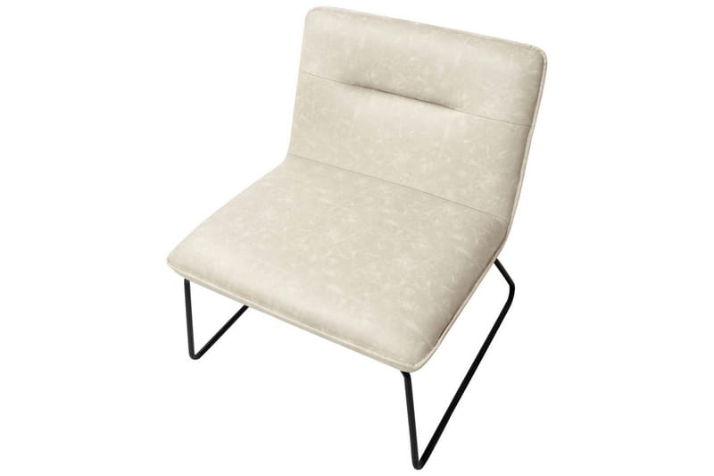 Lenestol Cotulla - Beige/Kunstlær - Møbler - Stoler & lenestoler - Lenestoler