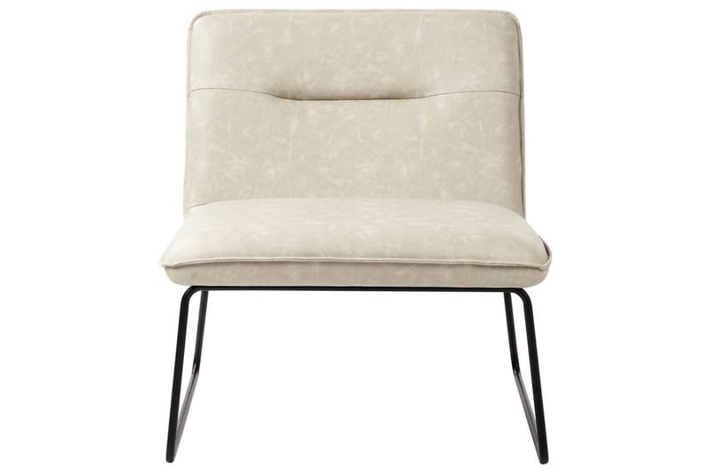 Lenestol Cotulla - Beige/Kunstlær - Møbler - Stoler & lenestoler - Lenestoler