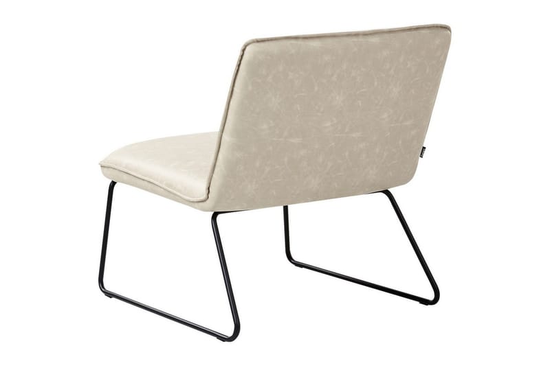Lenestol Cotulla - Beige/Kunstlær - Møbler - Stoler & lenestoler - Lenestoler