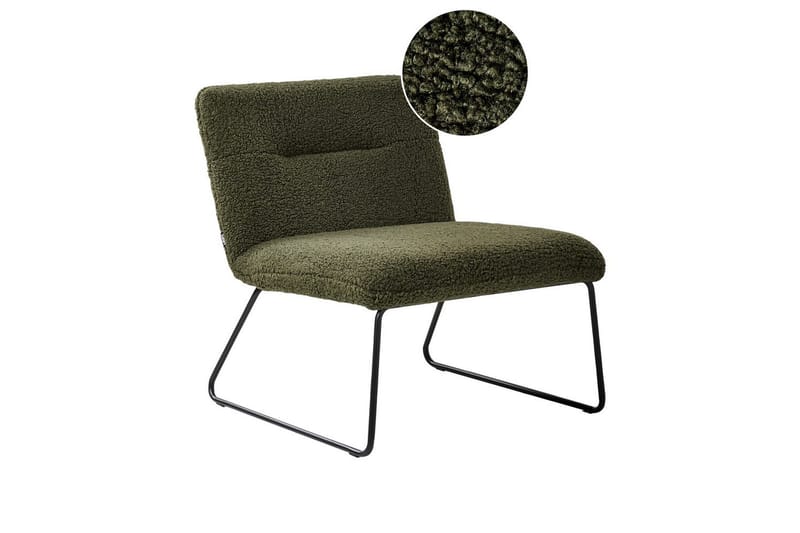 Lenestol Cotulla, Grønn, svart/Bouclé, Grønn, Svart/Bouclé