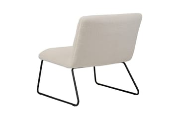 Lenestol Cotulla - Hvit, Svart/Bouclé - Møbler - Stoler & lenestoler - Lenestoler