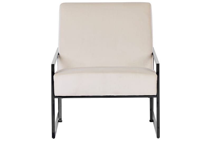 Lenestol Delary - Beige, svart - Møbler - Stoler & lenestoler - Lenestoler