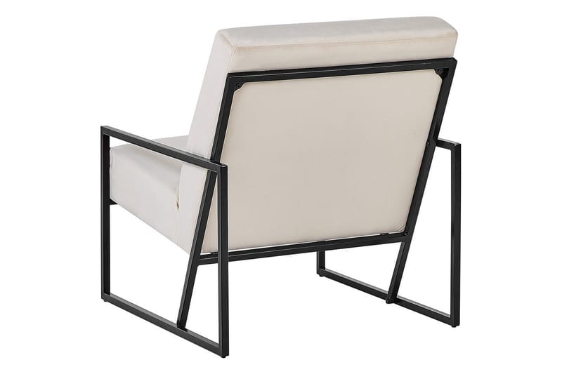 Lenestol Delary - Beige, svart - Møbler - Stoler & lenestoler - Lenestoler