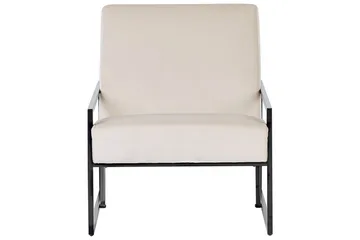 Lenestol Delary - Beige, svart - Møbler - Stoler & lenestoler - Lenestoler