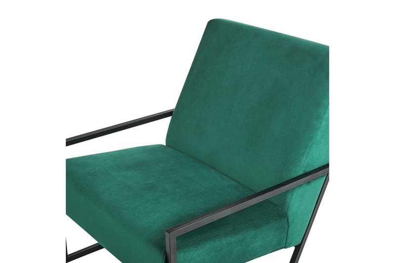 Lenestol Delary - Grønn, svart, Grønn, Svart - Møbler - Stoler & lenestoler - Lenestoler