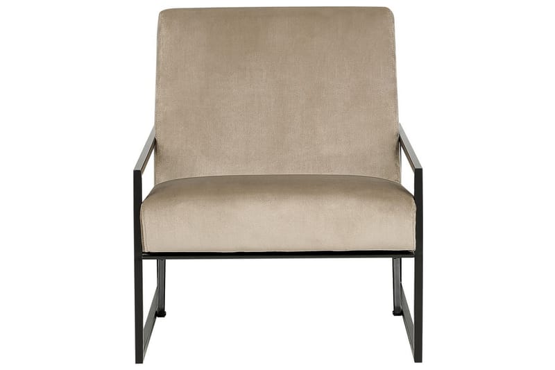 Lenestol Delary - Taupe, svart - Møbler - Stoler & lenestoler - Lenestoler