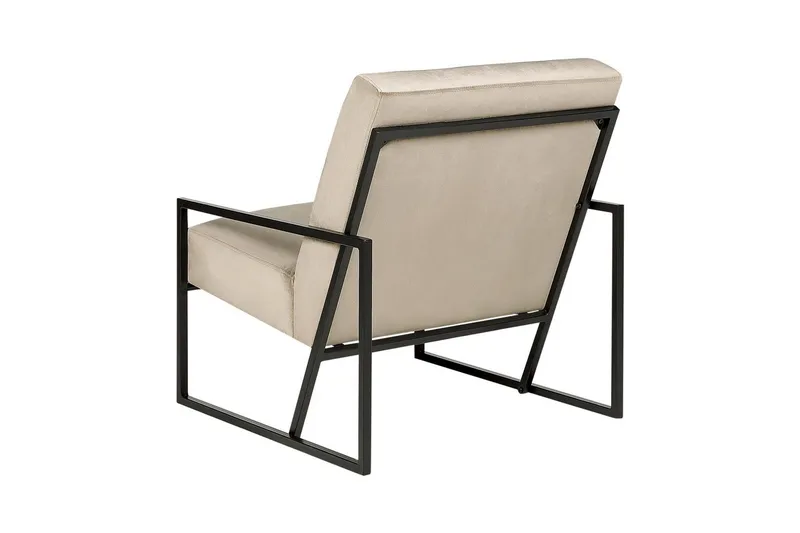 Lenestol Delary - Taupe, svart - Møbler - Stoler & lenestoler - Lenestoler