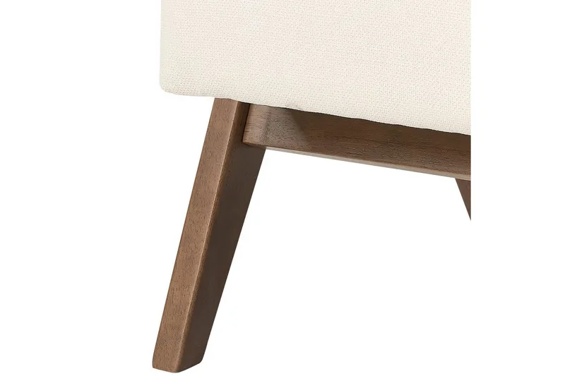 Lenestol Evje - Beige, mørkt tre - Møbler - Stoler & lenestoler - Lenestoler