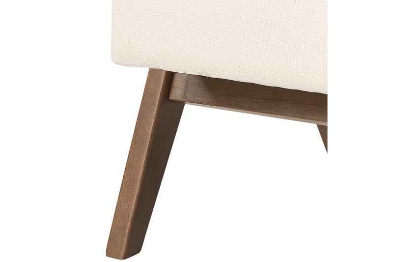 Lenestol Evje - Beige, mørkt tre - Møbler - Stoler & lenestoler - Lenestoler