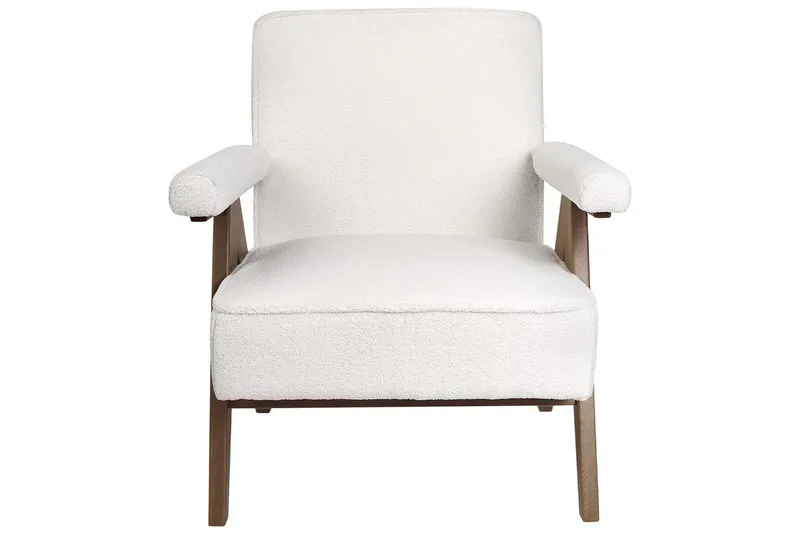 Lenestol Evje - Hvit, mørkt tre - Møbler - Stoler & lenestoler - Lenestoler