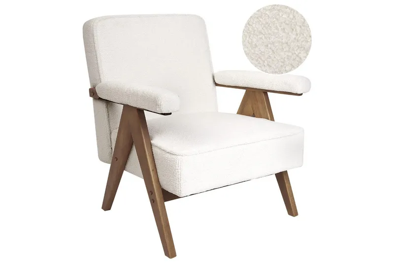 Lenestol Evje, Hvit, mørkt tre