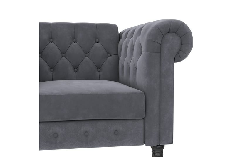 Lenestol Felix Antrasitt, Fløyel/Tre/Metall - Antrasitt, Fløyel/Tre/Metall - Møbler - Stoler & lenestoler - Lenestoler