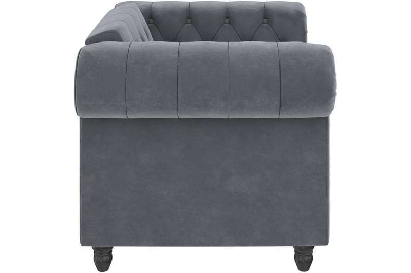 Lenestol Felix Antrasitt, Fløyel/Tre/Metall - Antrasitt, Fløyel/Tre/Metall - Møbler - Stoler & lenestoler - Lenestoler