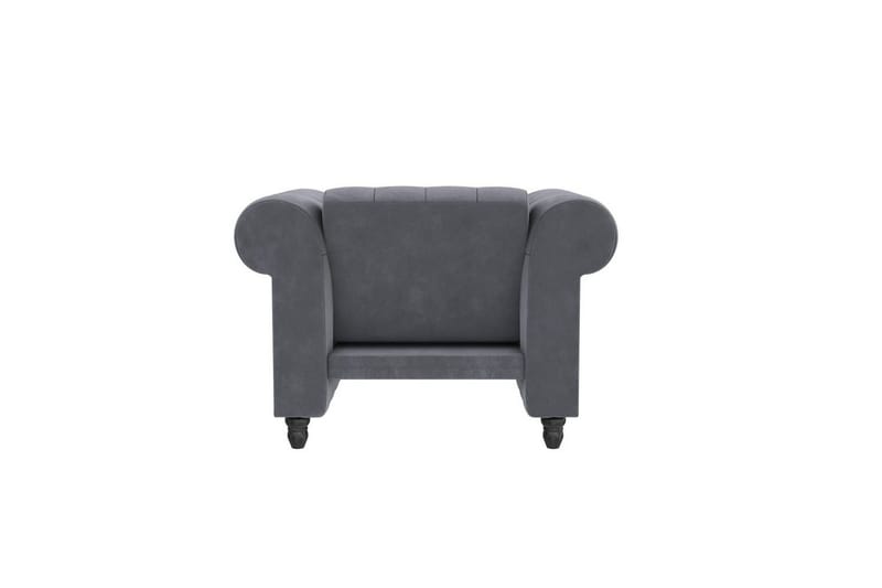 Lenestol Felix Antrasitt, Fløyel/Tre/Metall - Antrasitt, Fløyel/Tre/Metall - Møbler - Stoler & lenestoler - Lenestoler