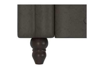 Lenestol Felix Antrasitt, Mikrofiber/Tre/Metall - Antrasitt, Mikrofiber/Tre/Metall - Møbler - Stoler & lenestoler - Lenestoler - Chesterfield lenestol