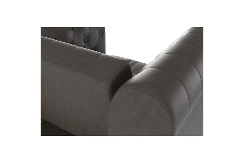 Lenestol Felix Antrasitt, Mikrofiber/Tre/Metall - Antrasitt, Mikrofiber/Tre/Metall - Møbler - Stoler & lenestoler - Lenestoler