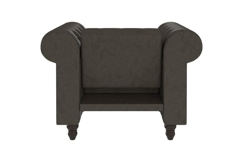 Lenestol Felix Antrasitt, Mikrofiber/Tre/Metall - Antrasitt, Mikrofiber/Tre/Metall - Møbler - Stoler & lenestoler - Lenestoler