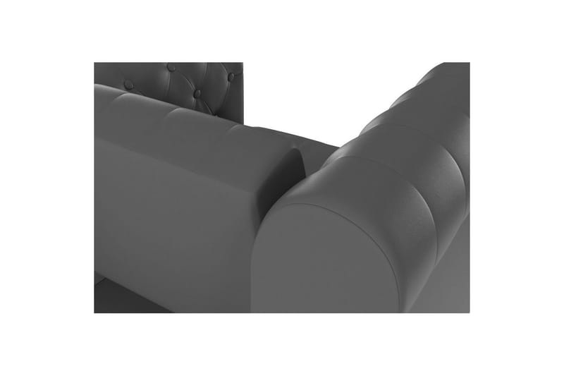 Lenestol Felix Grå, PU/tre/metall - Grå, PU/tre/metall - Møbler - Stoler & lenestoler - Lenestoler