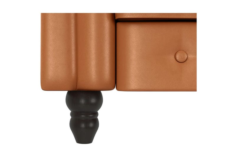 Lenestol Felix Kognac, PU/tre/metall - Kognac, PU/tre/metall - Møbler - Stoler & lenestoler - Lenestoler