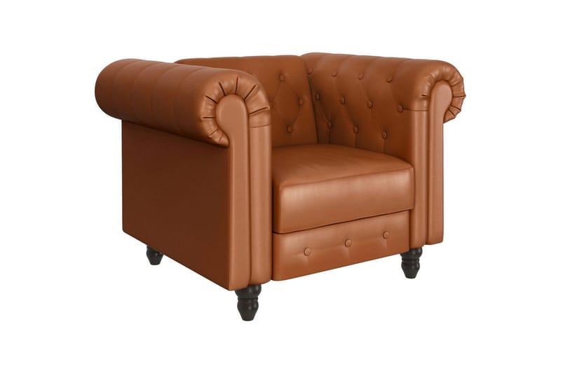 Lenestol Felix Kognac, PU/tre/metall, Kognac, PU/tre/metall