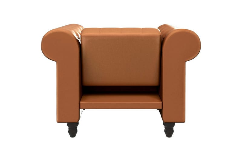 Lenestol Felix Kognac, PU/tre/metall - Kognac, PU/tre/metall - Møbler - Stoler & lenestoler - Lenestoler