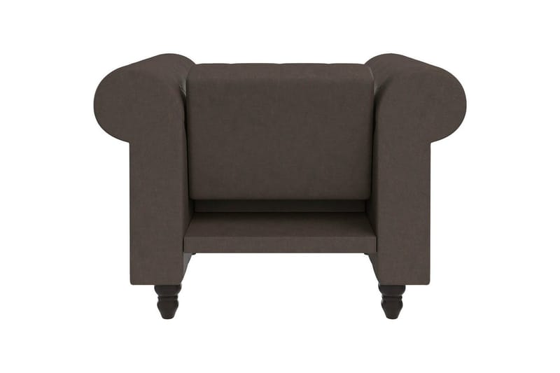 Lenestol Felix Mørk brun, Mikrofiber/Tre/Metall - Mørk brun, Mikrofiber/Tre/Metall - Møbler - Stoler & lenestoler - Lenestoler