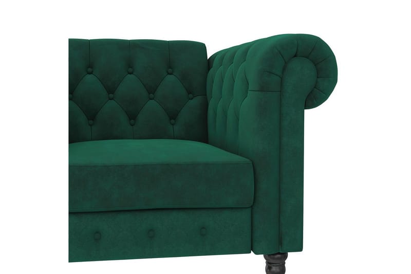 Lenestol Felix Mørk grønn, Fløyel/Tre/Metall - Mørk grønn, Fløyel/Tre/Metall - Møbler - Stoler & lenestoler - Lenestoler