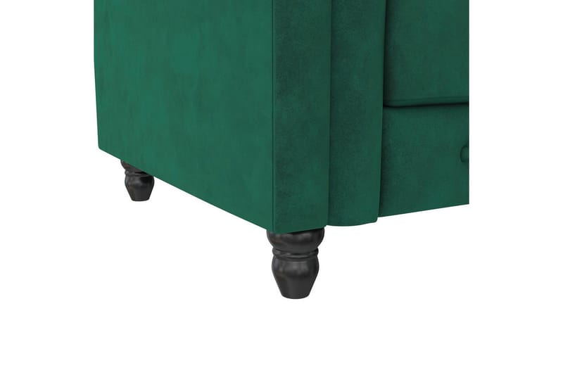 Lenestol Felix Mørk grønn, Fløyel/Tre/Metall - Mørk grønn, Fløyel/Tre/Metall - Møbler - Stoler & lenestoler - Lenestoler