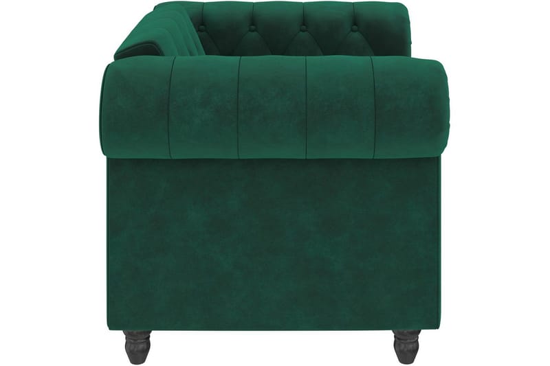 Lenestol Felix Mørk grønn, Fløyel/Tre/Metall - Mørk grønn, Fløyel/Tre/Metall - Møbler - Stoler & lenestoler - Lenestoler