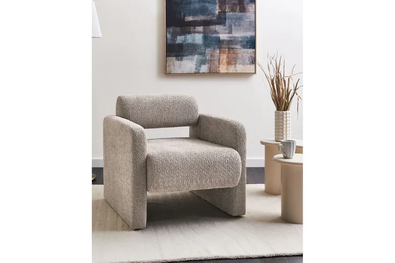 Lenestol Hallsberg - Beige - Møbler - Stoler & lenestoler - Lenestoler