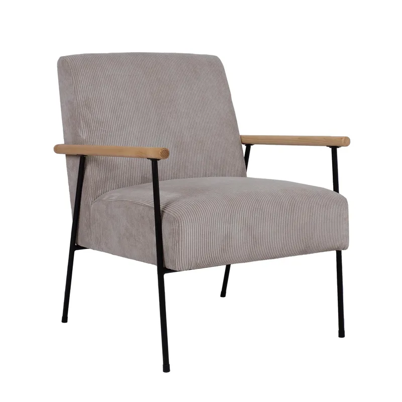 Lenestol HOME4YOU Jade 63x75,5x85,5 cm Gråbeige, Gråbeige