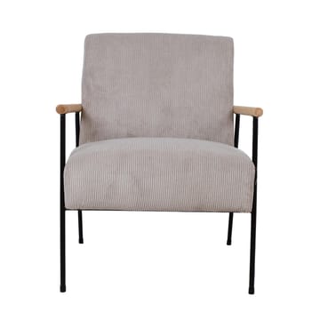Lenestol HOME4YOU Jade 63x75,5x85,5 cm Gråbeige - Gråbeige - Møbler - Stoler & lenestoler - Lenestoler - Lenestol skinn